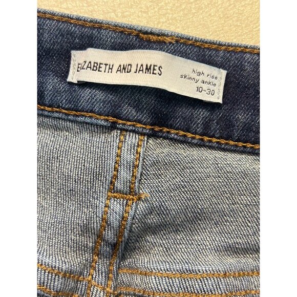Elizabeth And James High Rise Skinny Ankle Women Jeans 10 / 30 - Picture 4 of 4